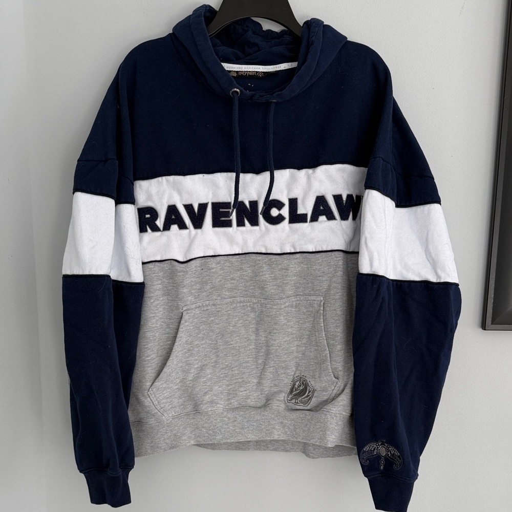 Warner Bros. Ravenclaw Blue and Gray Hoodie